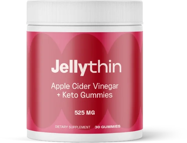 JellyThin Apple Cider Vinegar and Keto gummies jar
