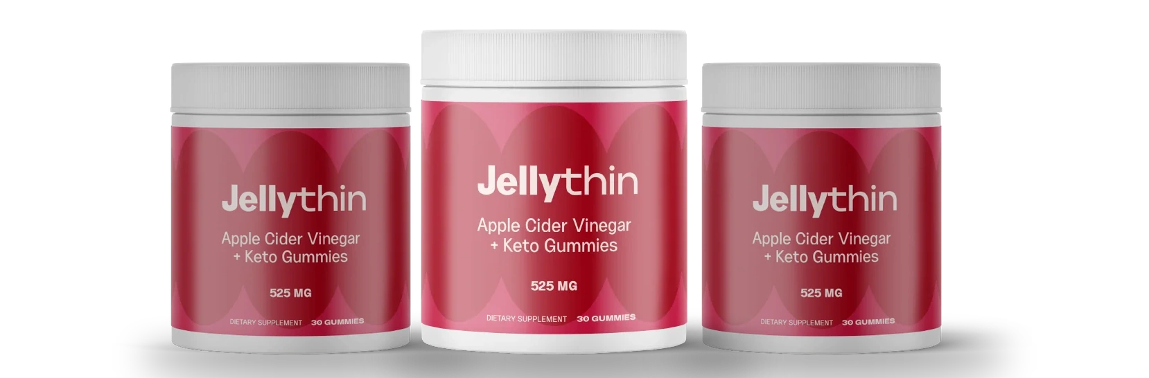 3 Jars of JellyThin gummies